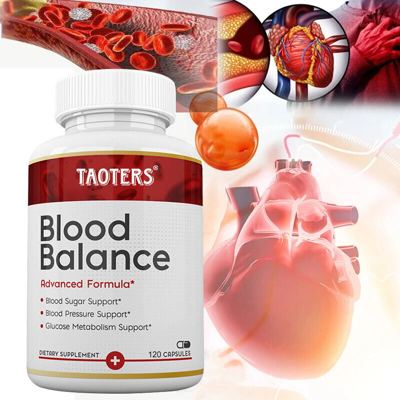 Blood Balance - Blood Sugar & Blood Pressure Supplement - 120 Capsules |  eBay